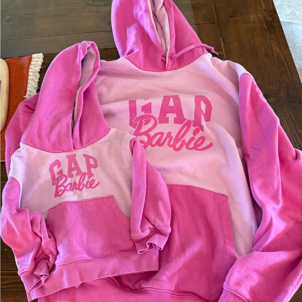 Mom and me GAP Pink Barbie Logo Hoodie